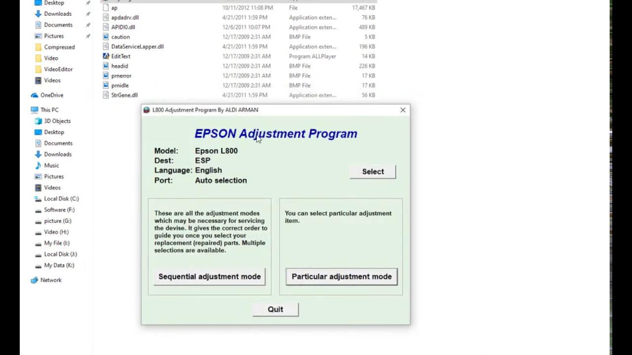 download epson r350 adjustment program free